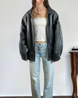 Cosa Nova Leather Bomber