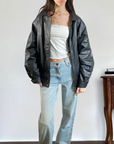 Cosa Nova Leather Bomber