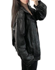 LeWorld Leather Bomber