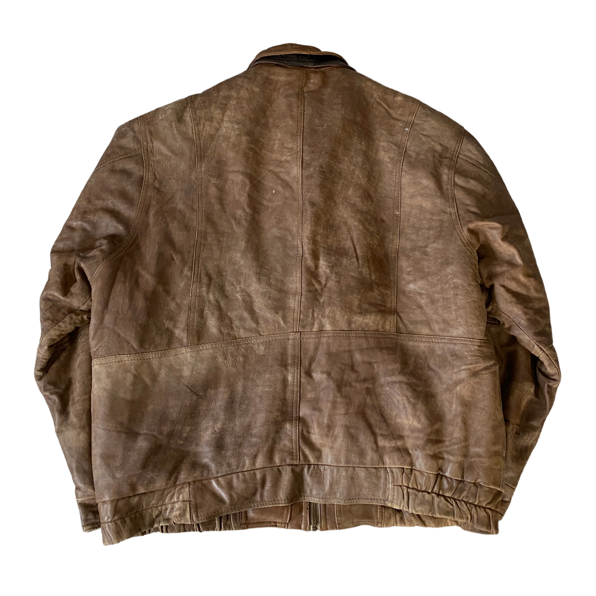 David Moore Leather Bomber