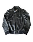 Colene Leather Bomber