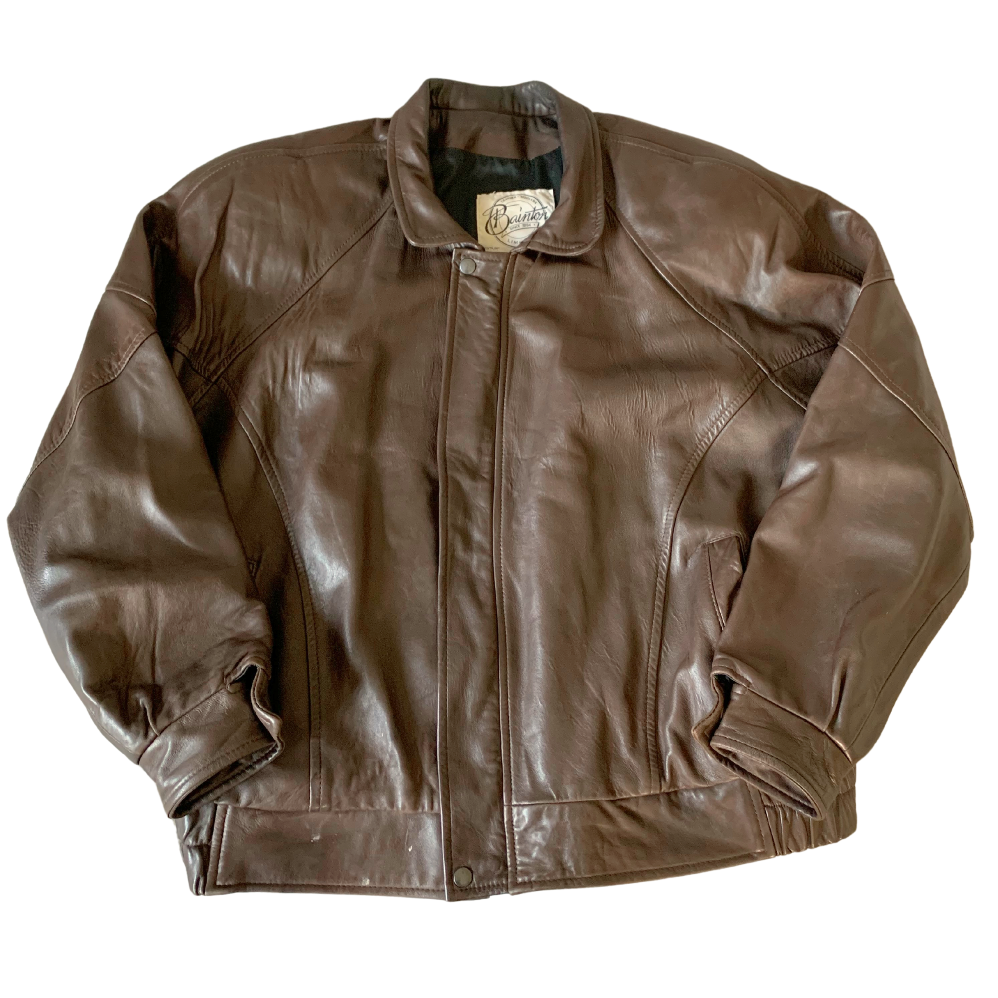 Bainton Leather Bomber