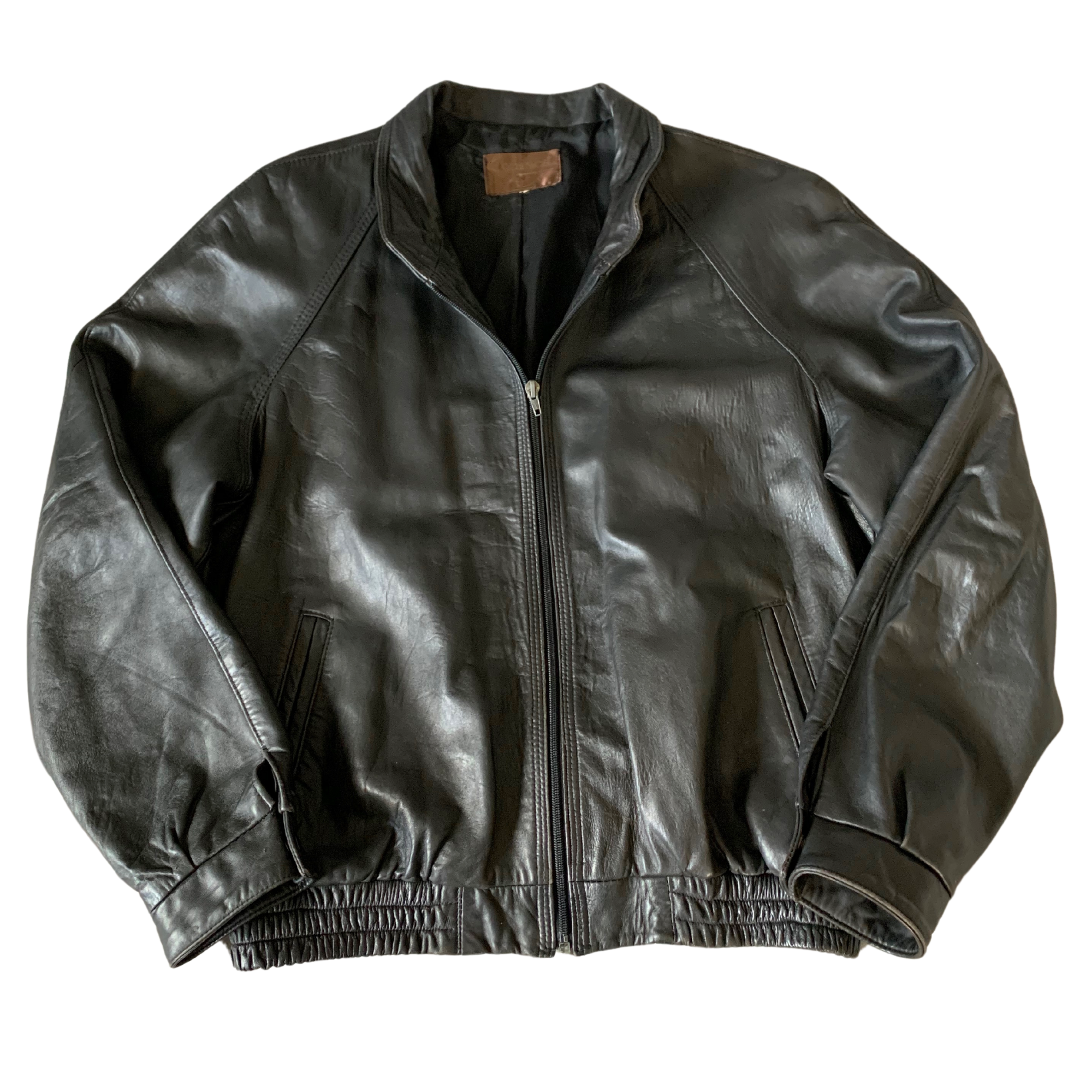 Ocean West Leather Bomber