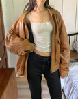 Mirage Leather Bomber