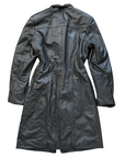 35" Akoury Leather Trench