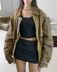 Sand Leather Bomber