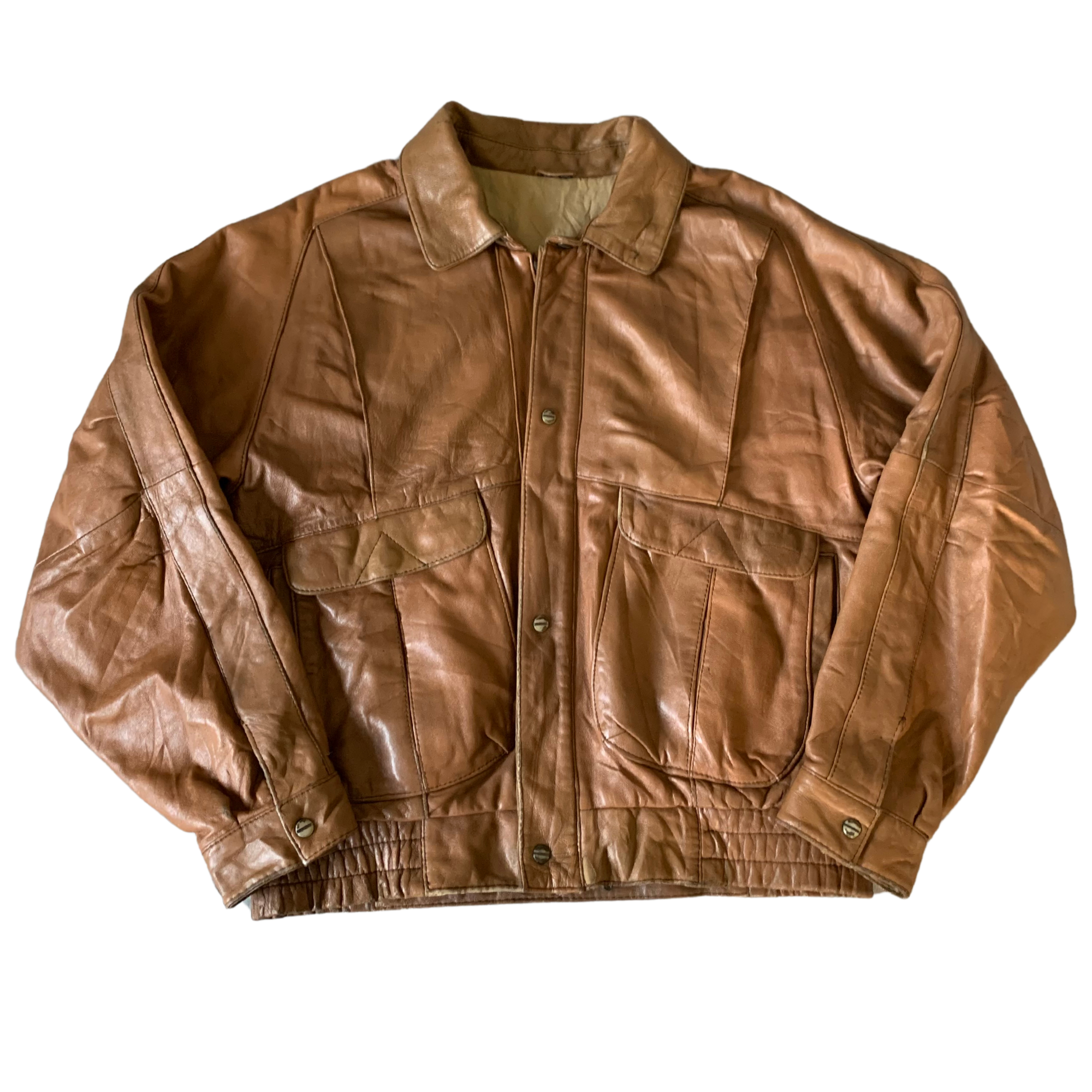 Mirage Leather Bomber