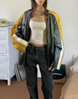 Yellow Leather Jacket