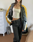 Yellow Leather Jacket