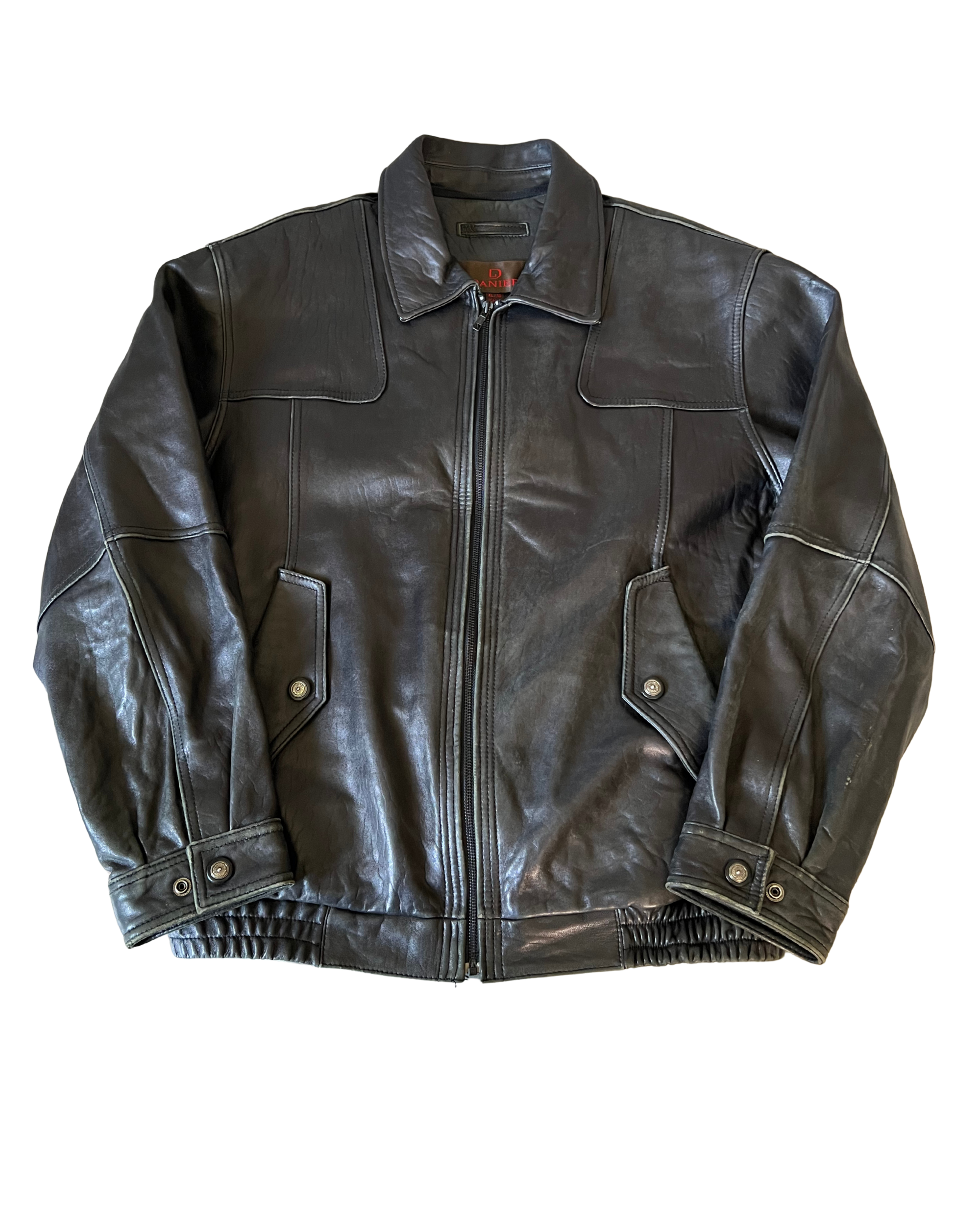 Daisy Leather Bomber