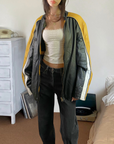 Yellow Leather Jacket