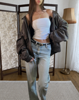 Napa Leather Bomber