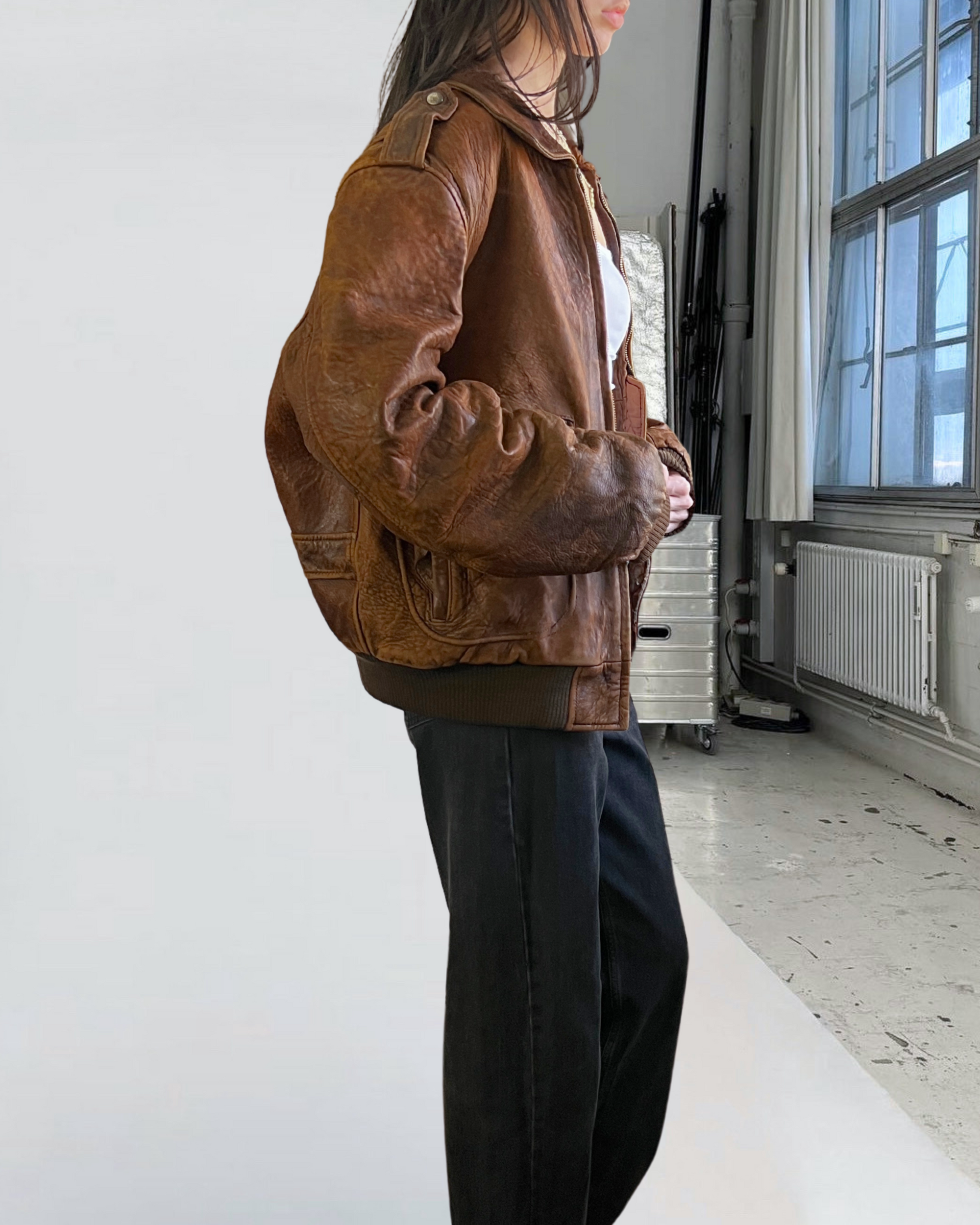 Dreamy Leather Bomber
