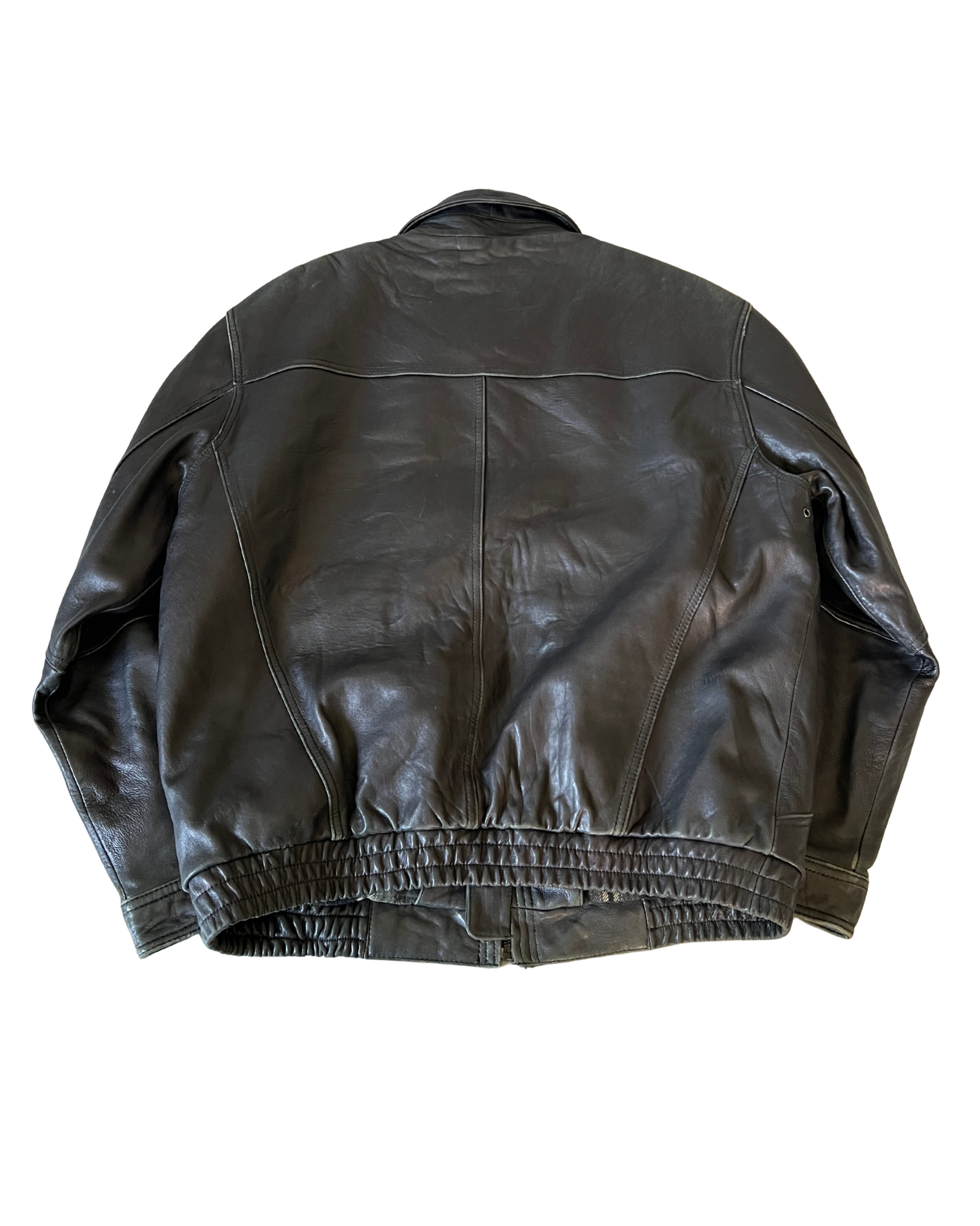 Daisy Leather Bomber