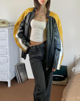 Yellow Leather Jacket