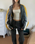 Yellow Leather Jacket