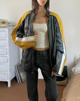 Yellow Leather Jacket