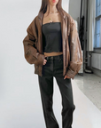 Danier Leather Bomber