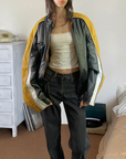 Yellow Leather Jacket