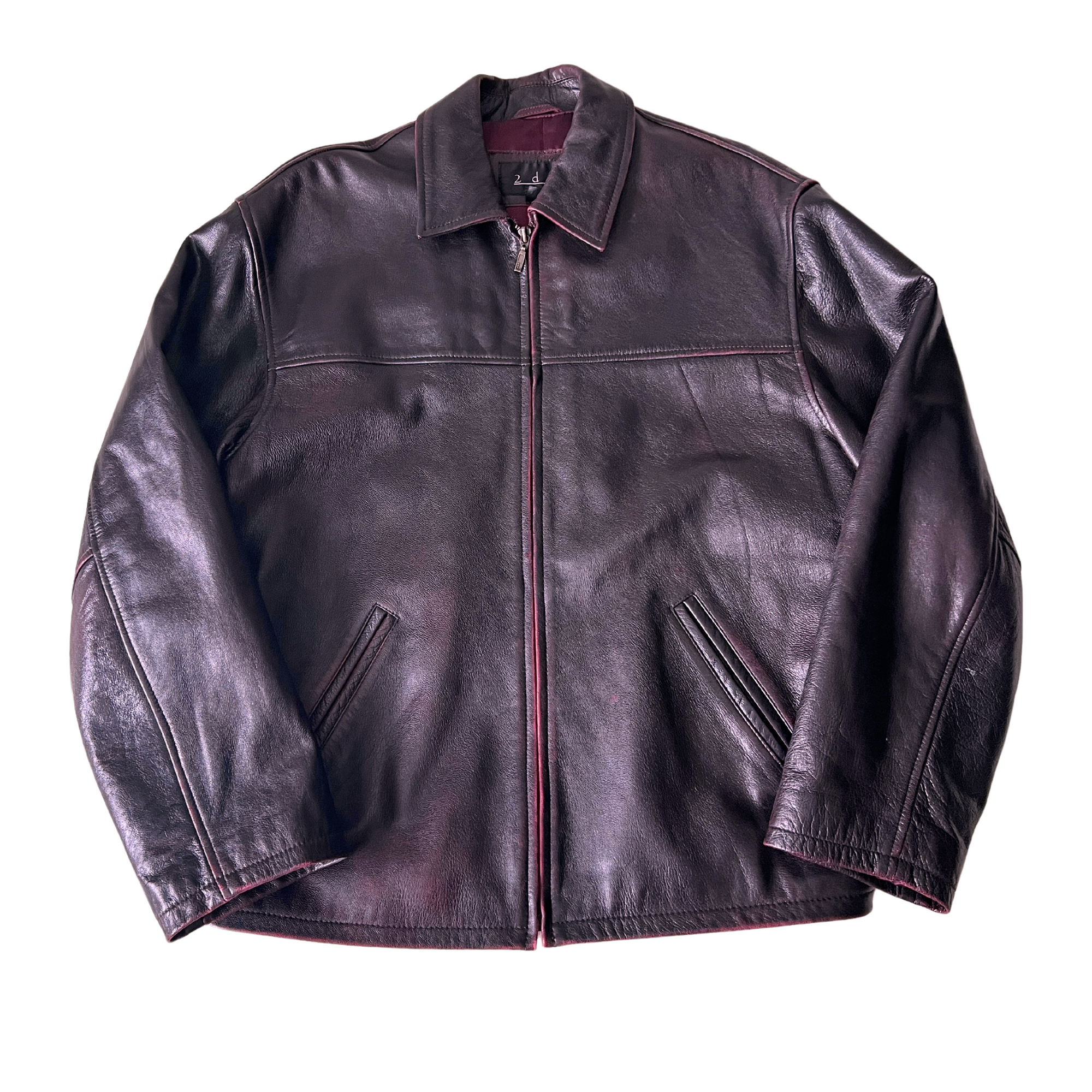 Burgundy Leather Jacket