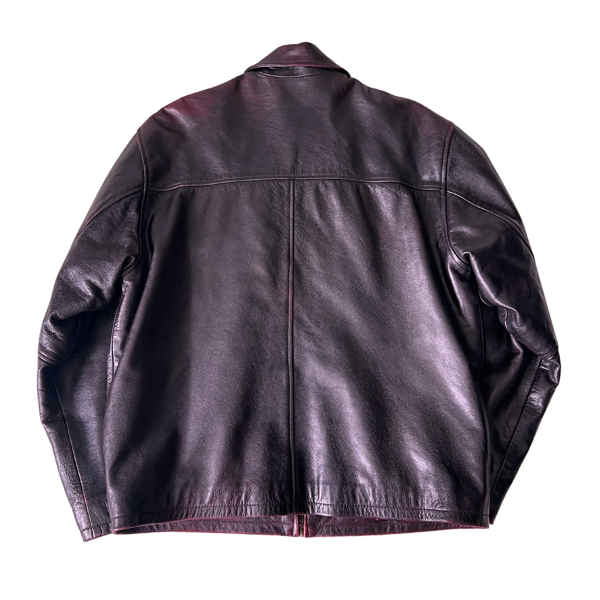 Burgundy Leather Jacket