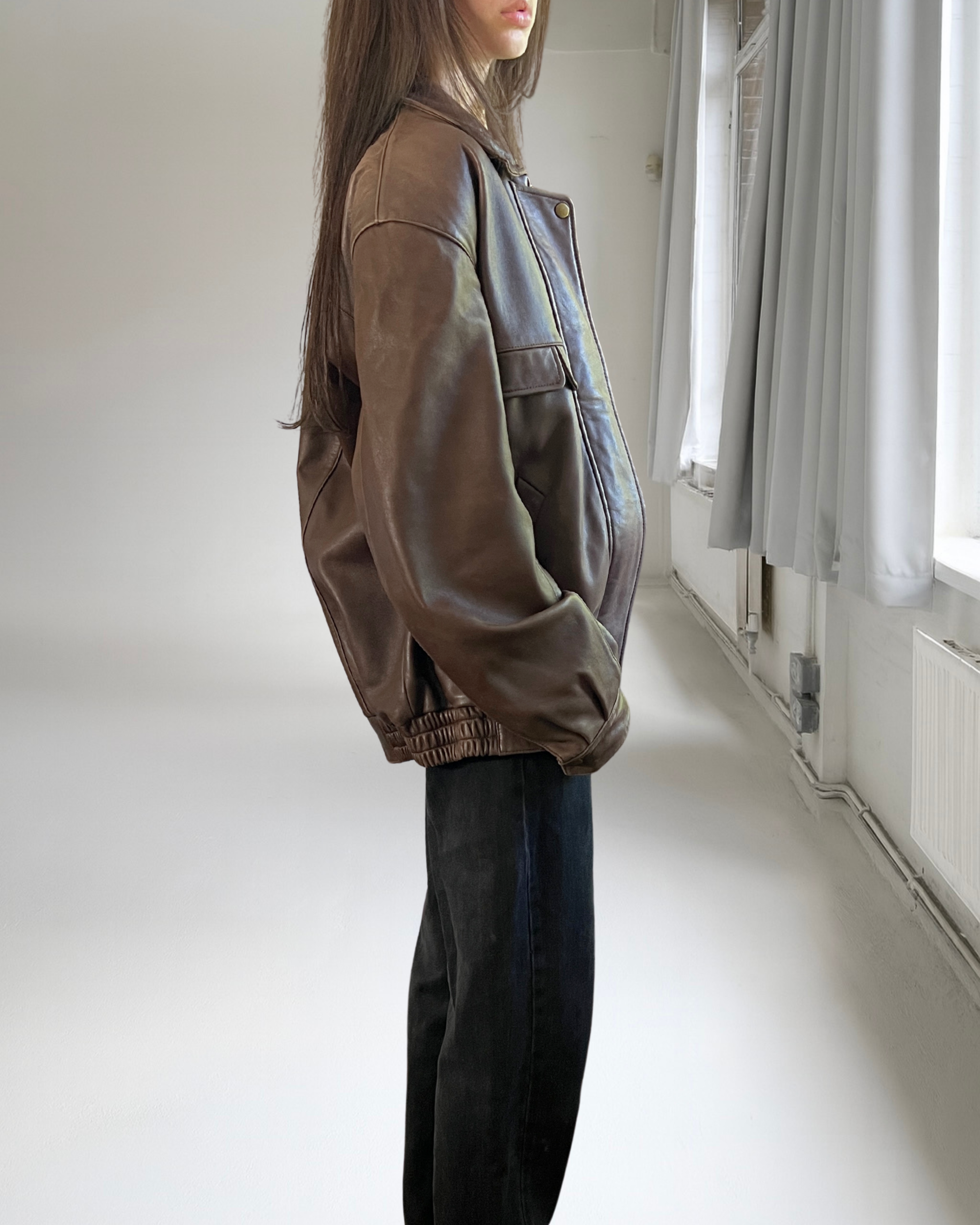 Pelle Leather Bomber