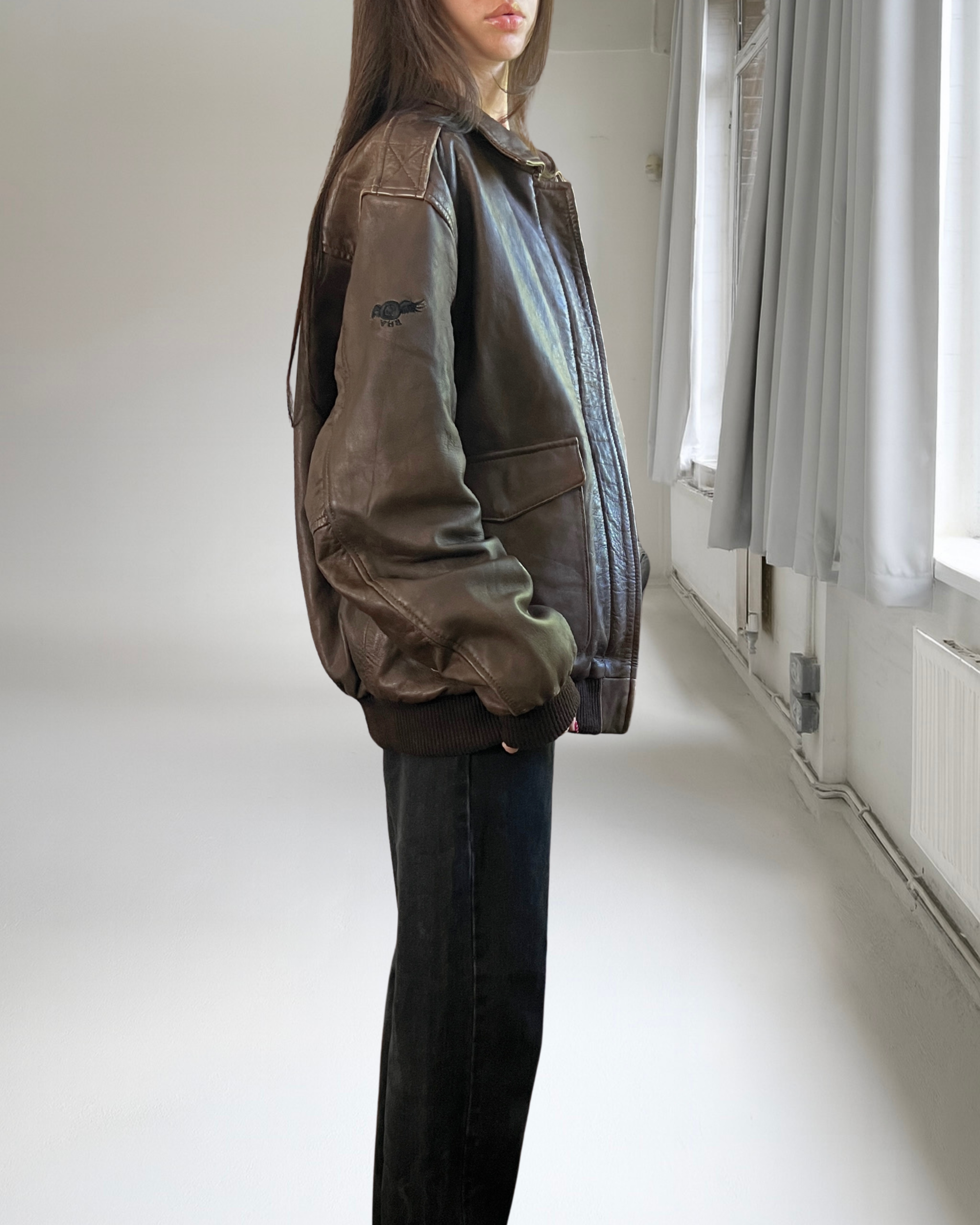 Bonnie Leather Bomber