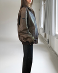 Bonnie Leather Bomber