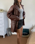 Holiday Leather Blazer