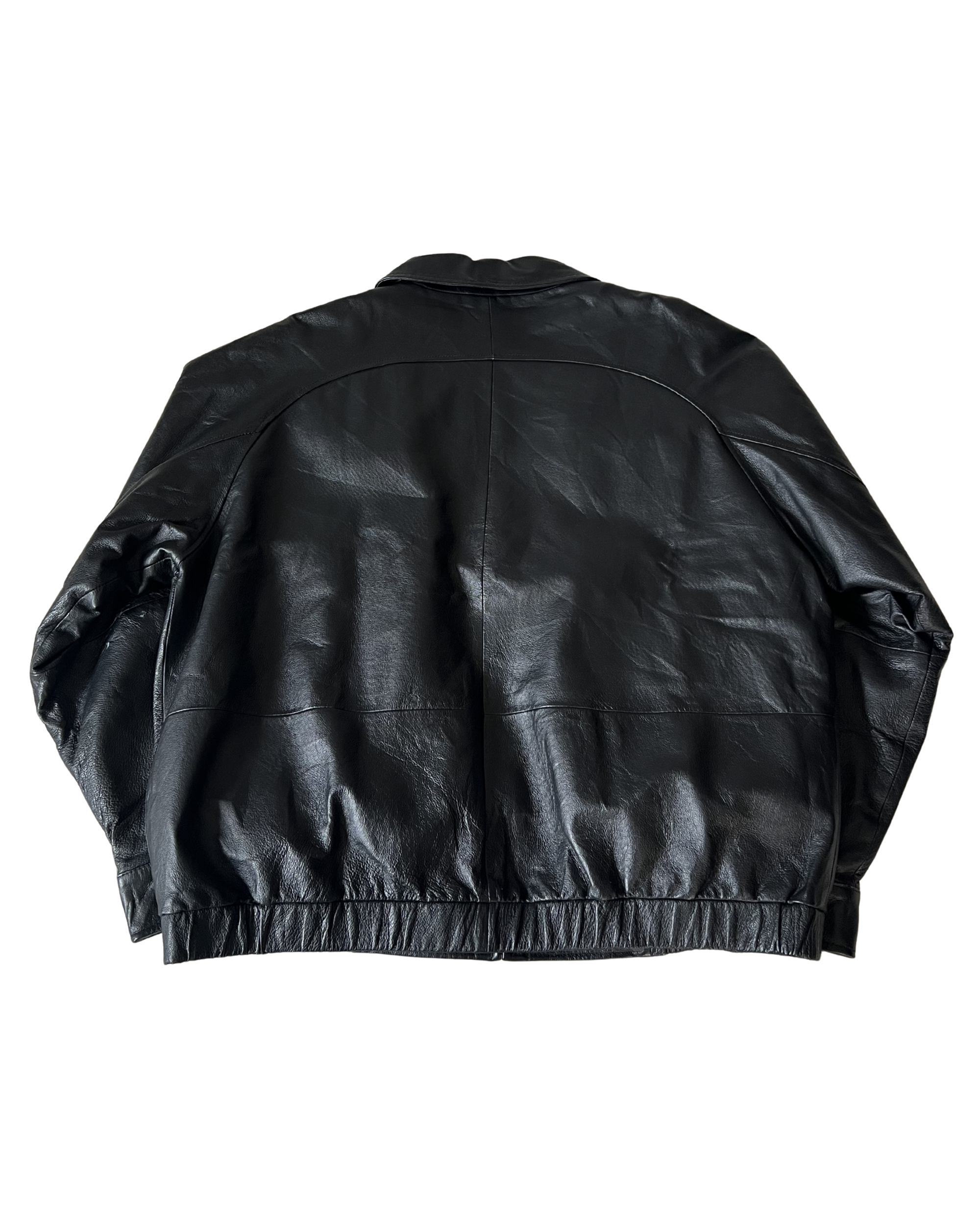 Sienna Leather Bomber