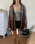 Holiday Leather Blazer