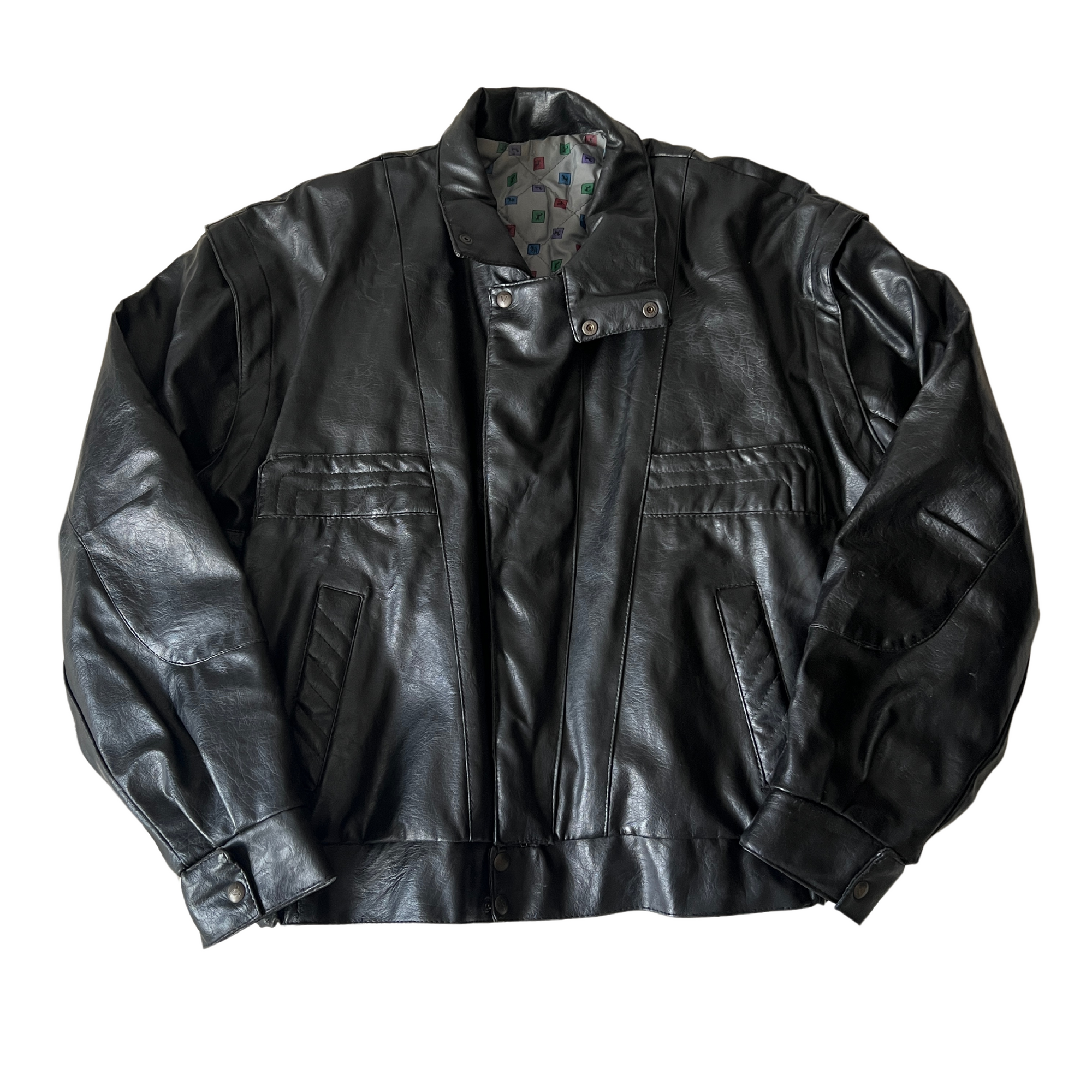 Oxy Leather Bomber