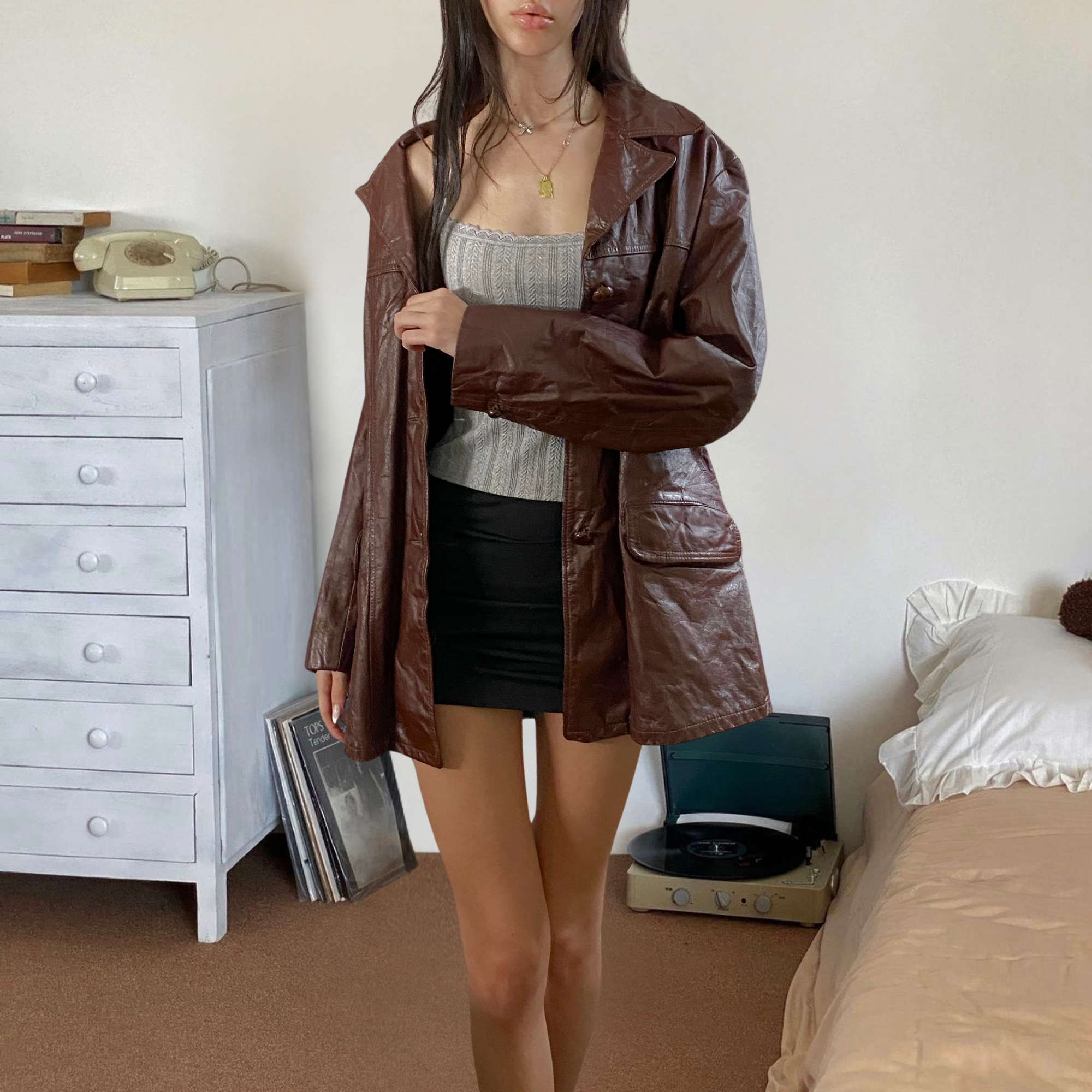 Holiday Leather Blazer