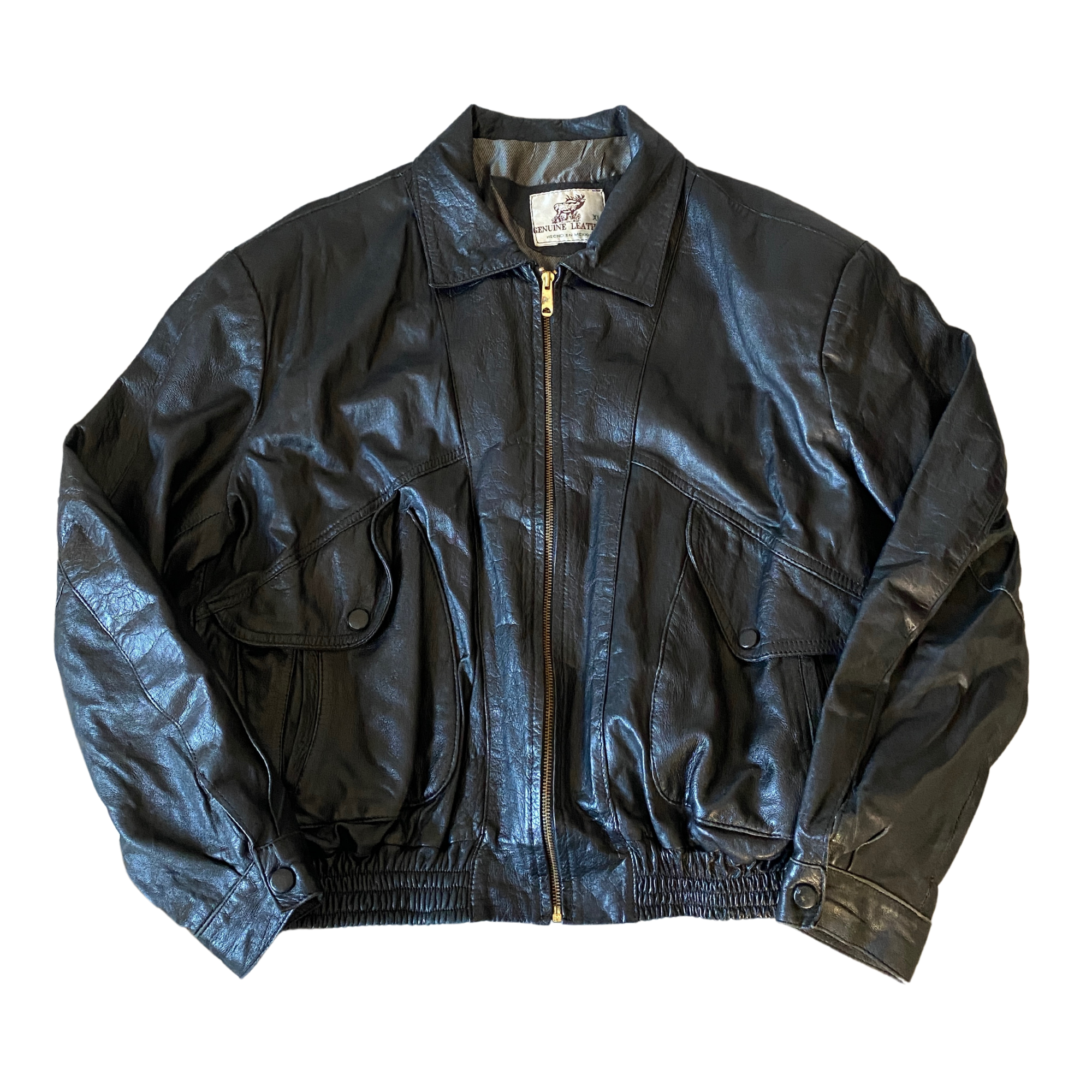 Hecho Leather Bomber