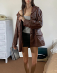 Holiday Leather Blazer