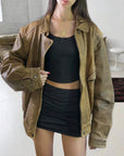 Sand Leather Bomber