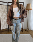 Vienna Leather Bomber