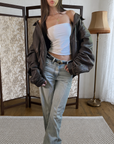 Napa Leather Bomber
