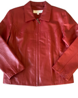 Red Claiborne Leather Jacket