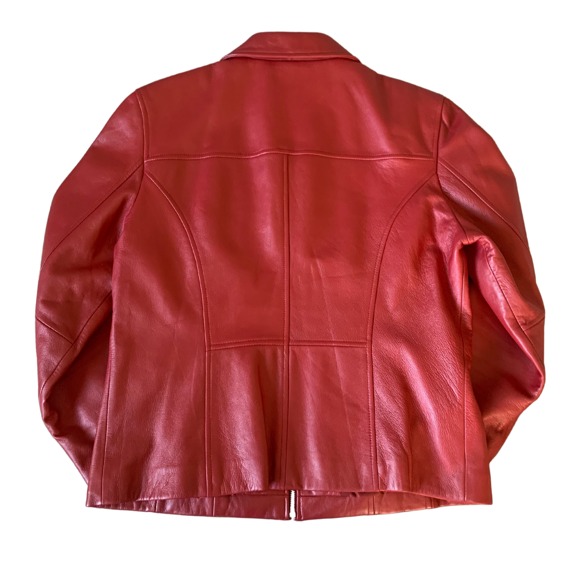 Red Claiborne Leather Jacket