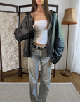 Micha Leather Bomber