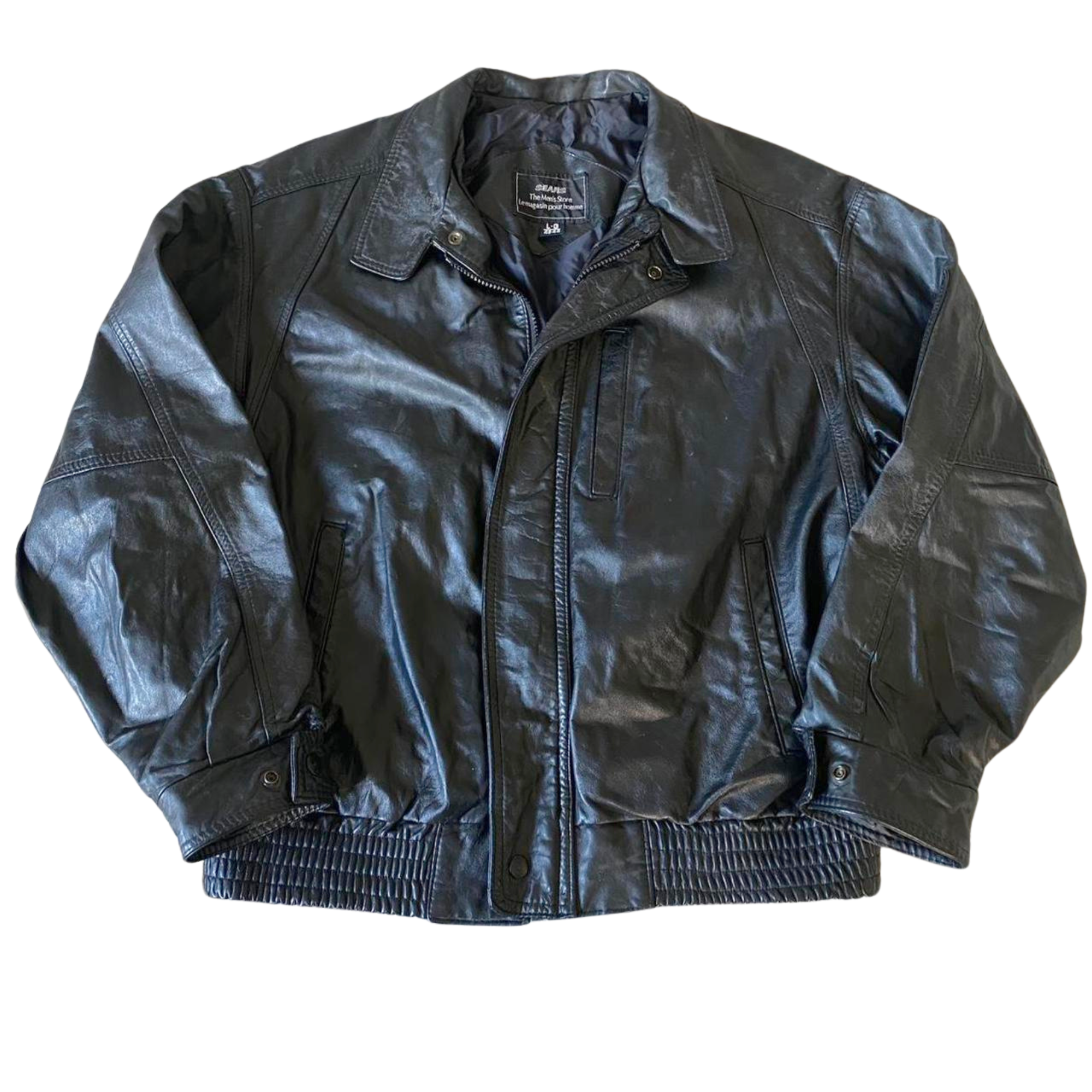 Oxy Leather Bomber