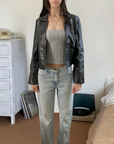 Sprit Cropped Leather