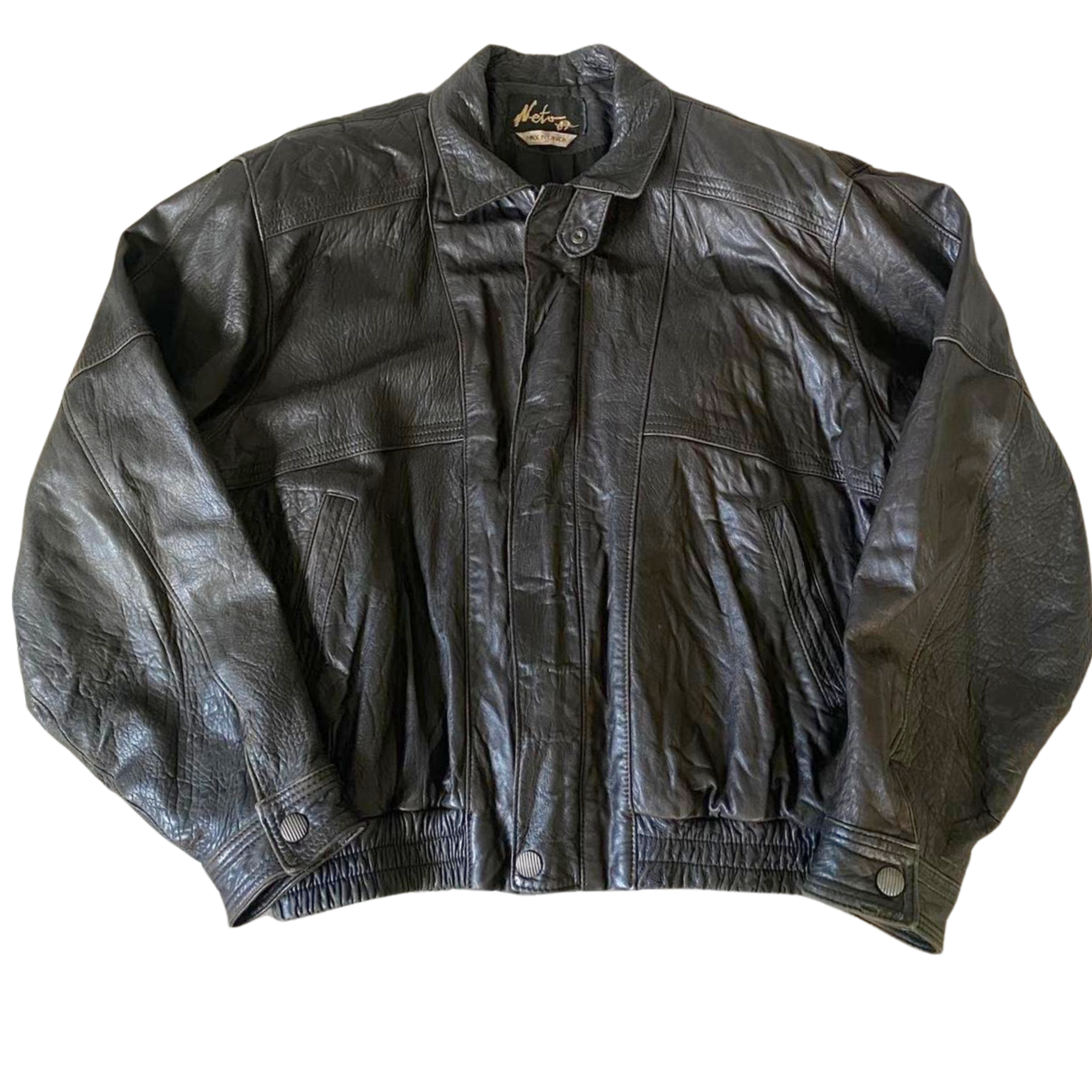 Neto Leather Bomber