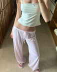 Coastal Wide Leg Pant - Pink