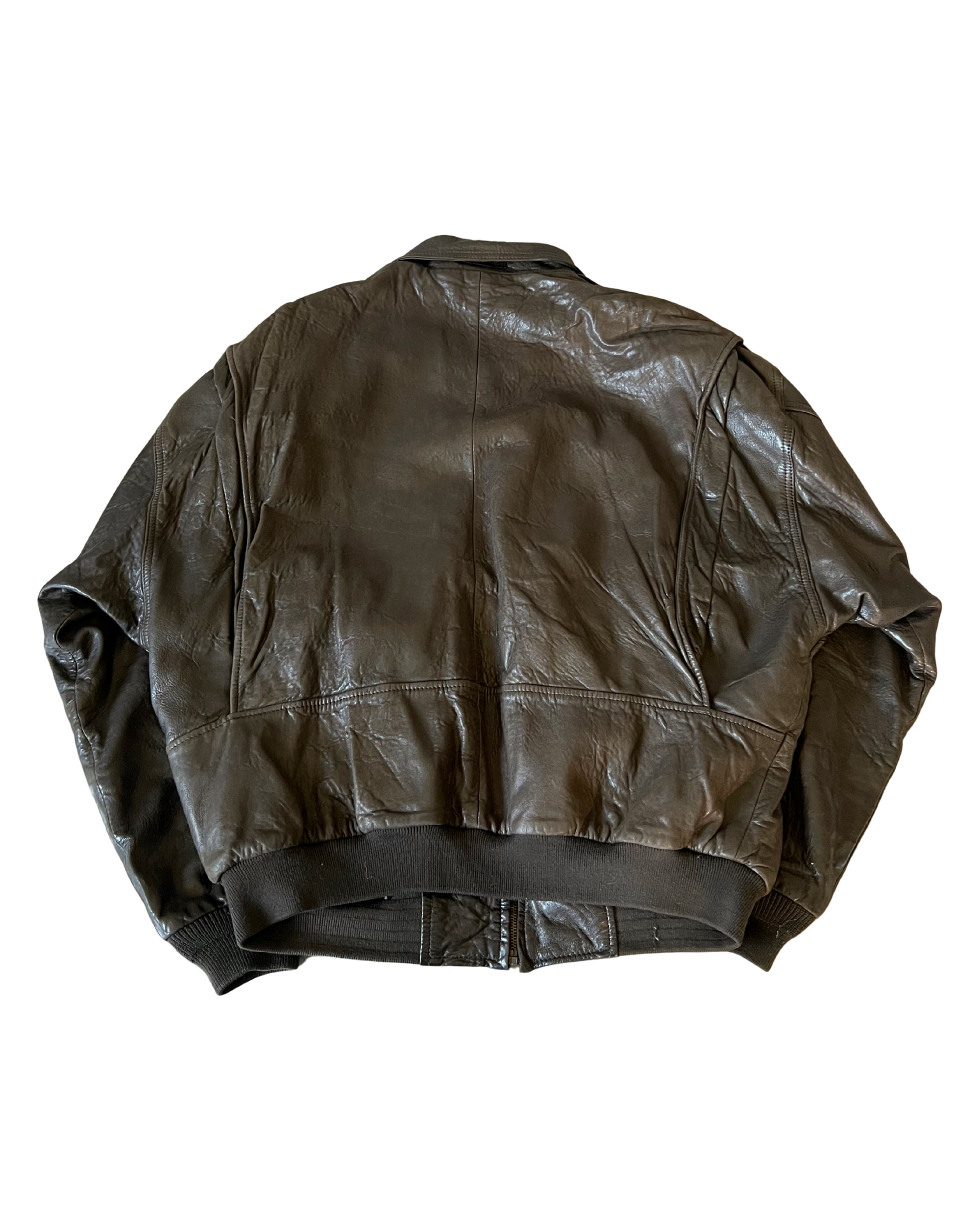 Rukus Leather Bomber