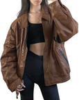 Cricketeer Vintage Leather Bomber