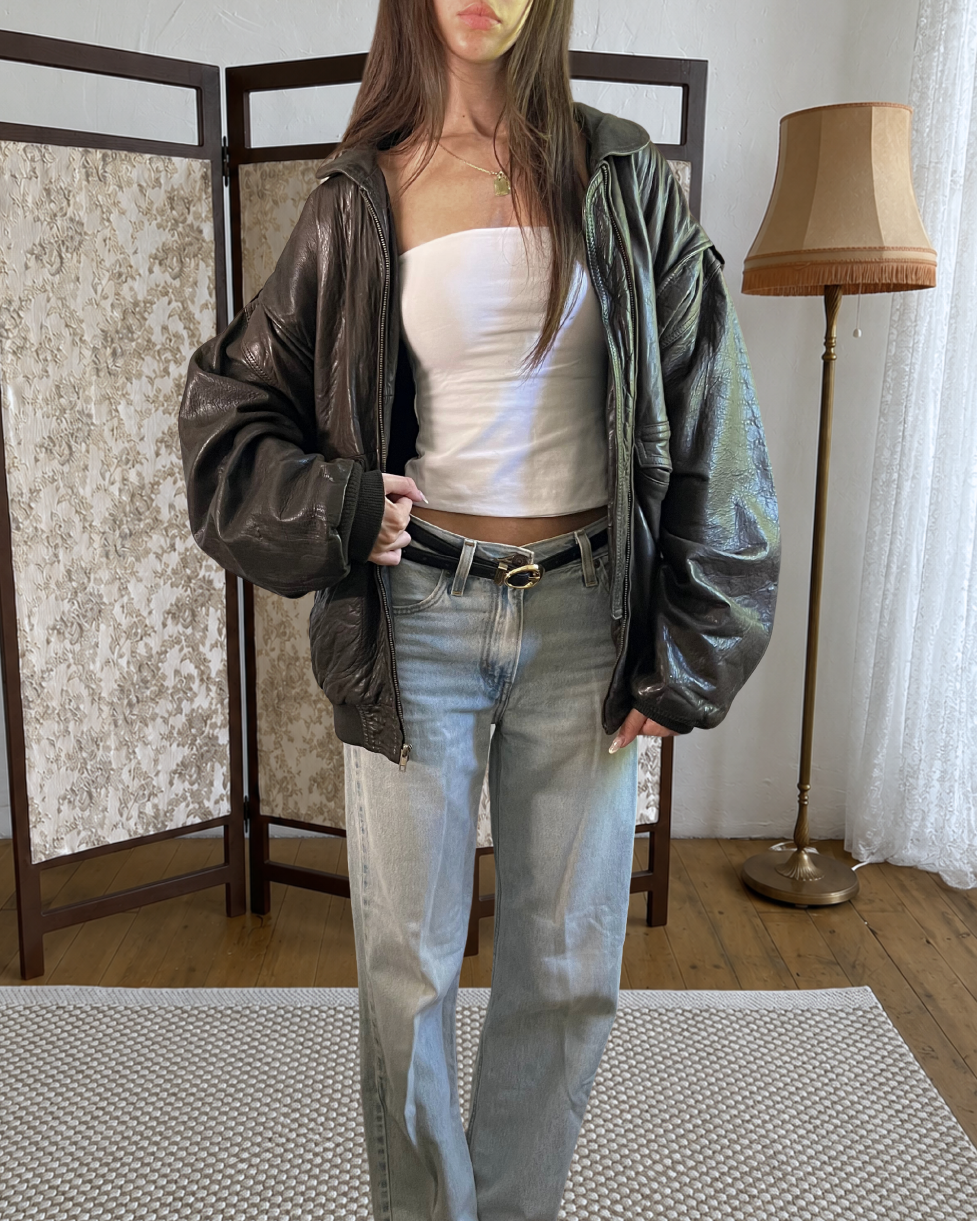 Rukus Leather Bomber