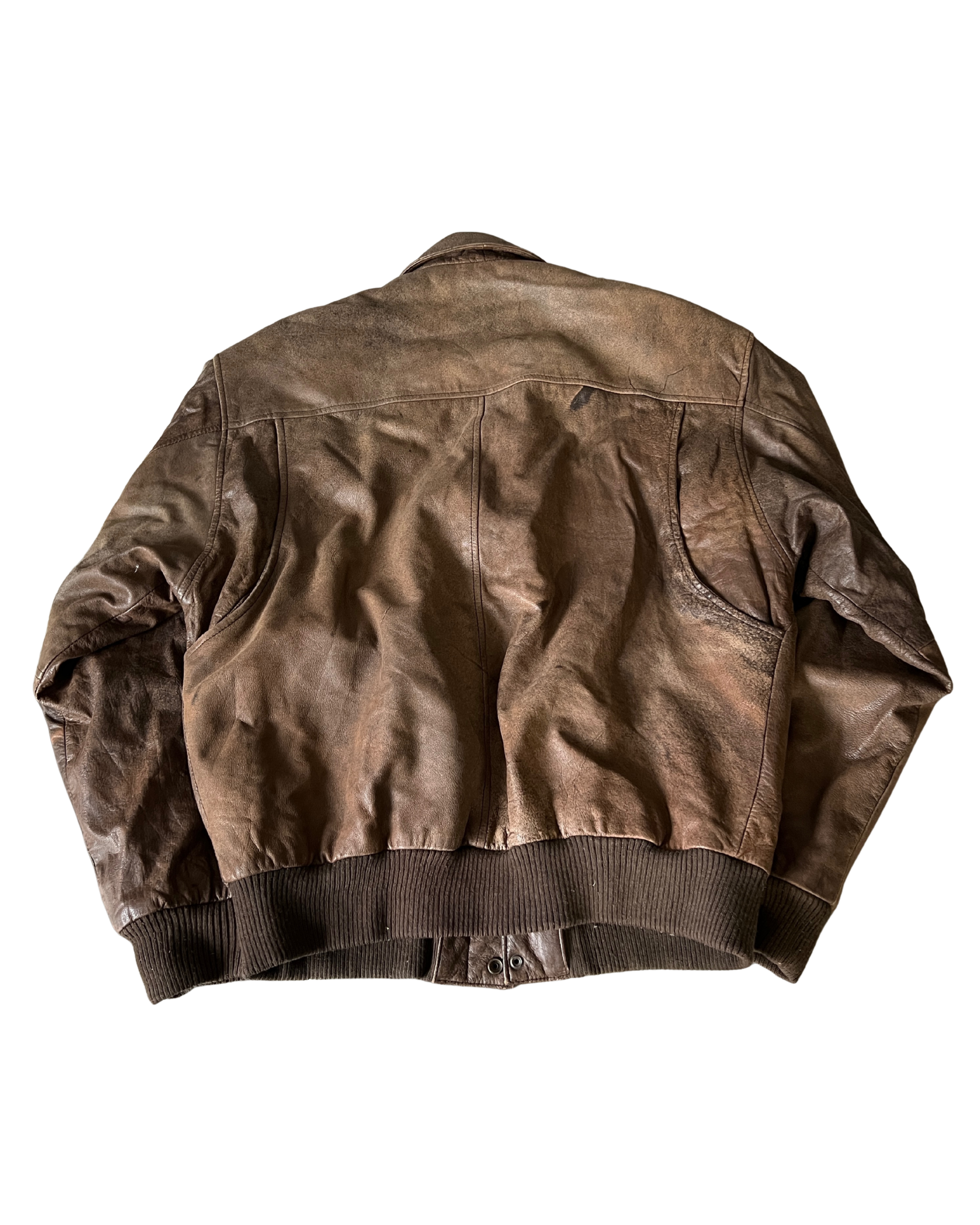 Addie Leather Bomber