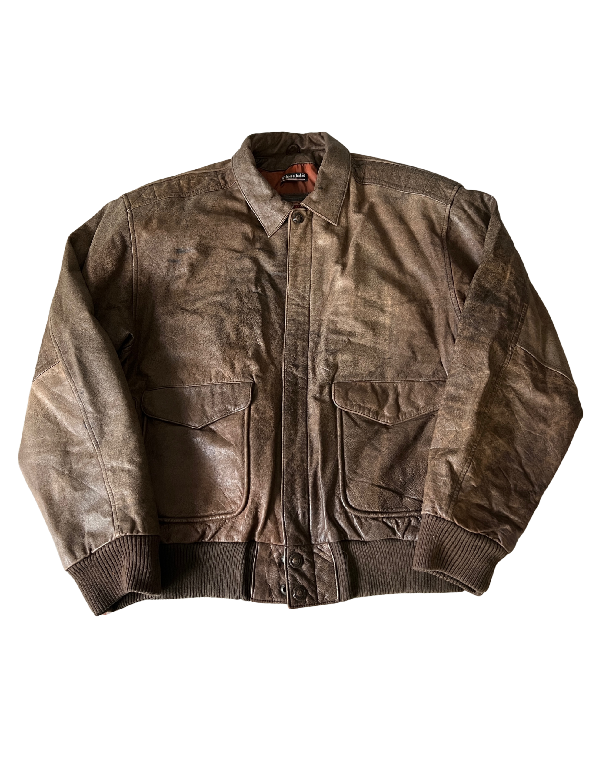 Addie Leather Bomber